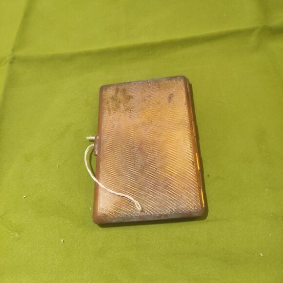 Antique Vintage 1930's England Gold Tone Cigarette Case - Picture 4 of 7